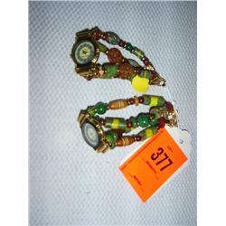 2 Quartz Watches & bead bands