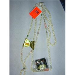 2 Mother of pearl necklaces