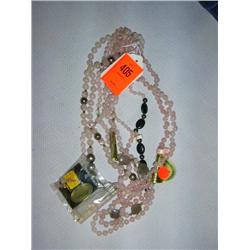 5Rose Quartz necklaces