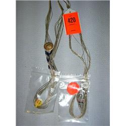 2 liquid silver necklaces