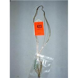 1 liquid silver necklace & bracelet