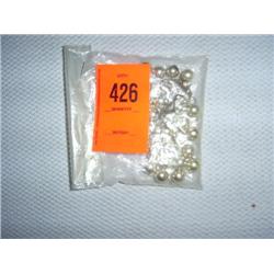 38 grams 10mm silver beads