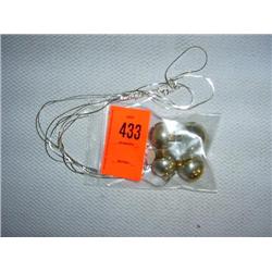 4 sterling silver "fairy chime" balls