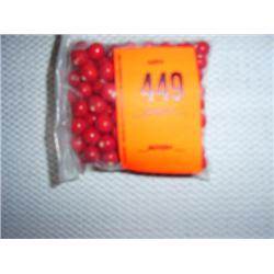 151 10mm white-core red glass beads