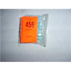 59 8mm X 10mm faceted blue glass beads