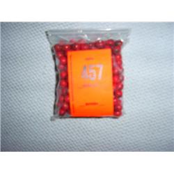 185 8mm mottled orange glass beads