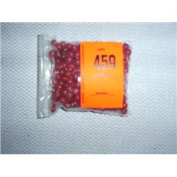 325 7mm white-core red glass beads