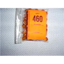 100 8mm clear amber glass beads