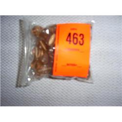 53 10mm X 12mm white-core glass light amber beads