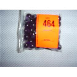 64 12mm deep purple glass beads