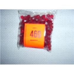 238 8mm faceted red glass beads