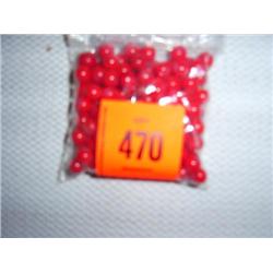 126 8mm red glass beads