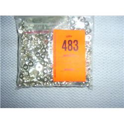 2590 7mm flat silver-tone washers