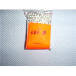 500 4mm silver-tone beads