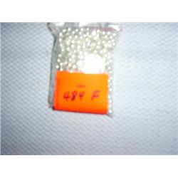 500 4mm silver-tone beads