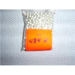 500 4mm silver-tone beads