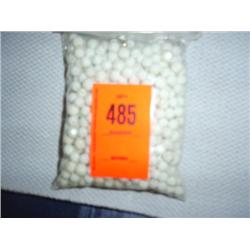 560 8mm white faceted glass beads