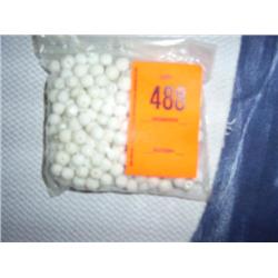 278 8mm white faceted glass beads