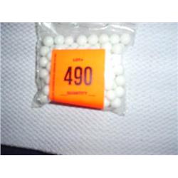 119 8mm white glass beads