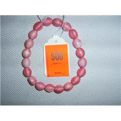 20 14mm X 16mm pink glass beads