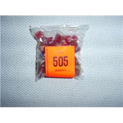 67 8mm X 8mm red square glass beads