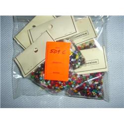 320 grams small bead mix, metal, glass, wood, etc