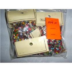 320 grams small bead mix, metal, glass, wood, etc