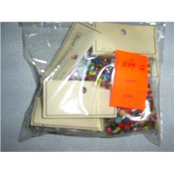 320 grams small bead mix, metal, glass, wood, etc