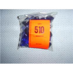 50 10mm X 16mm deep blue glass 4 sided beads