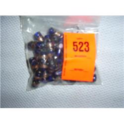 27 12mm X 22mm hand spun purple barrel shape glass beads