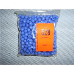 362 8mm solid blue glass beads