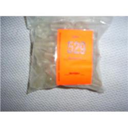 28 18mm X 27mm sculpured clear glass bead