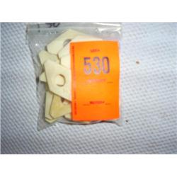 17 25mm X 38mm flat bone drilled diamond shape beads