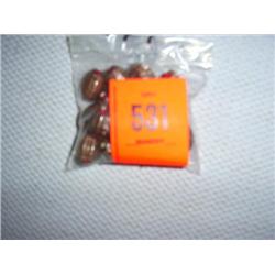 17 12mm X 17mm hand made gold flake bead