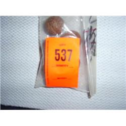 5 24mm brown clay beads