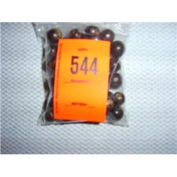 48 12mm nut beads, mottled dark brown