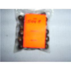 48 12mm nut beads, mottled dark brown