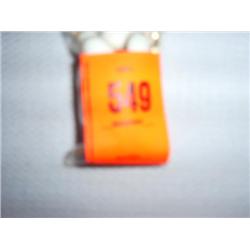 32 14mm X 18mm oval pendant, white glass with gold-tone bezel