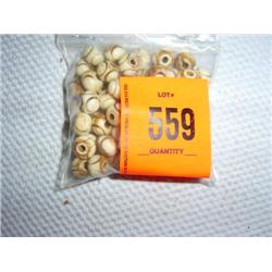 68 8mm X 10mm carved bone beads