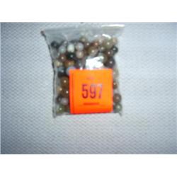 106 agate beads. Misc sizes and colors.