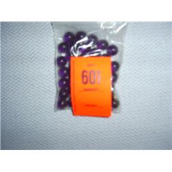 36 11mm deep purple glass beads