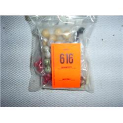 132 bead mix. Various semi-precious and glass