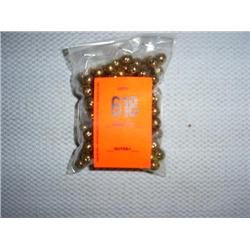 175 8mm gold tone metalized plastic beads