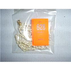 Multi-strand fresh water pearl necklace & earrings. 16"