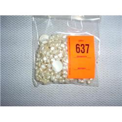 3 hand knotted fresh water pearl necklaces. 32"