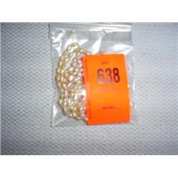 2 hand knotted fresh water pearl necklaces. 32"