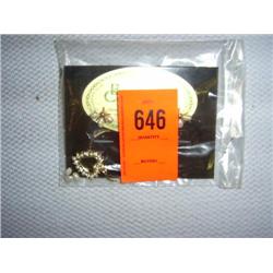 1pearl and crystal heart necklace & earring set. Earrings need repair with included pearls