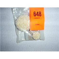 Pearl pin and earring set