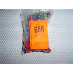 201 assorted large hole glass beads