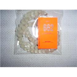 1 Austrian frosted crystal necklace with 7 dove accents, 30"